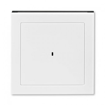 kryt spínače kartového; bílá/kouřová černá, design LEVIT